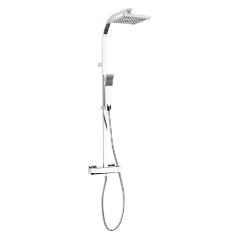 Crosswater Planet Thermostatic Exposed Shower Kit with Fixed Head & Shower Handset